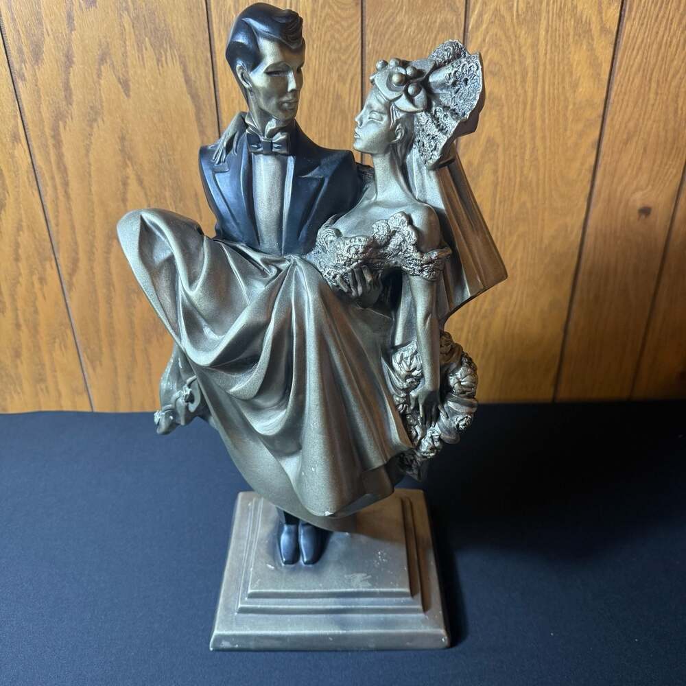 Vintage 1991 Austin Sculpture Petit Ce Soir Wedding Couple by Alexander Danel